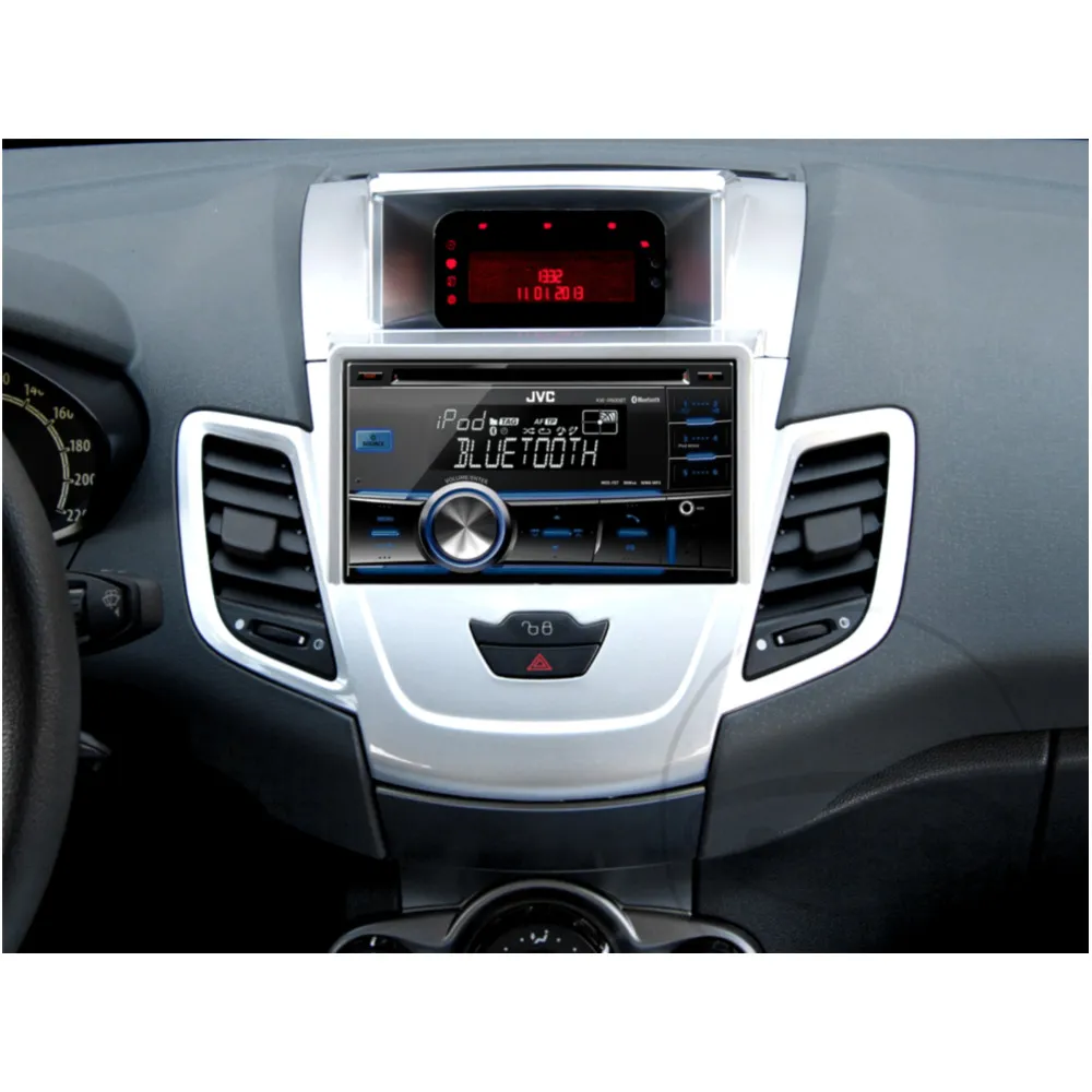 2-DIN Radio Mount for Ford Fiesta Silver_0