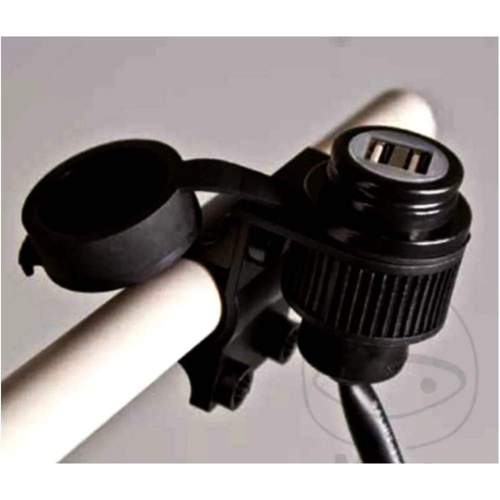 Double USB Socket for Motorcycles 2x USB-A MAX 2A IPX6_0