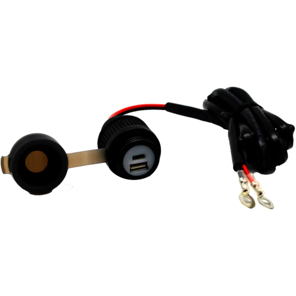 Double USB Socket for Motorcycles with Quick Charge 3.0_0