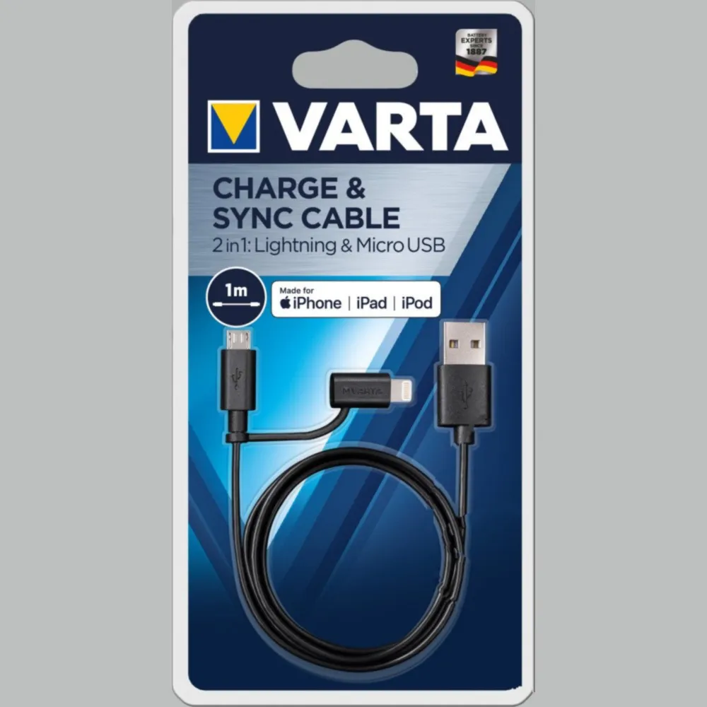 Ladekabel Varta 2in1 57943101401_1