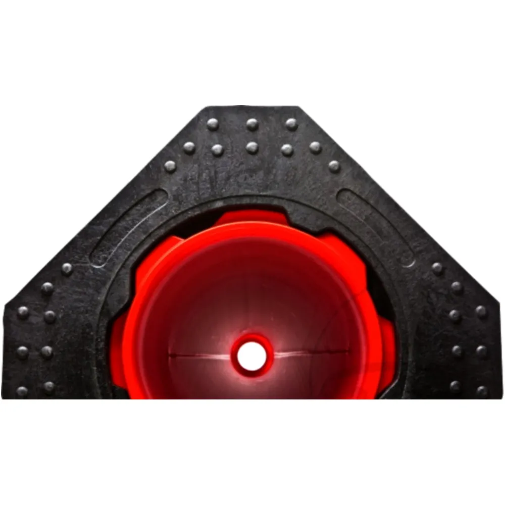 VERKEHRSLEITKEGEL 500 mm Reflex rot/weiß DIN EN 13422_2