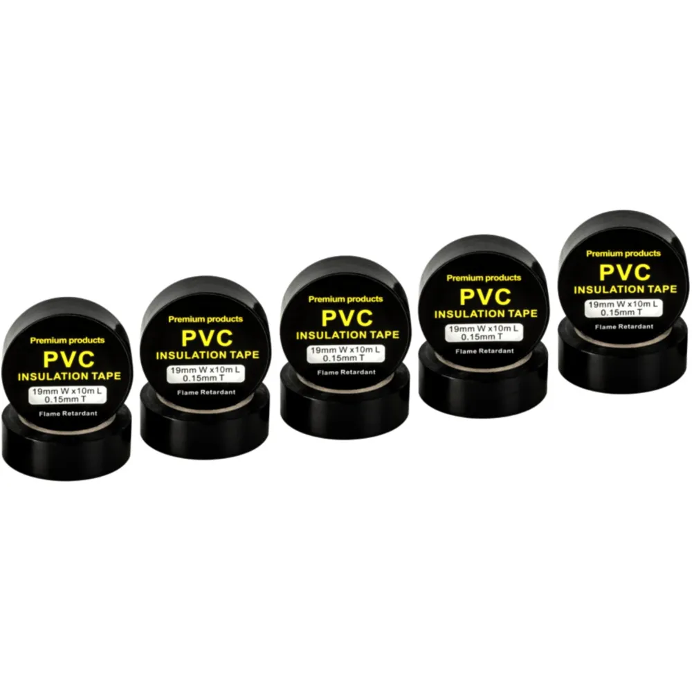 Insulating Tape 19mm x 10m Black Pack of 10_0