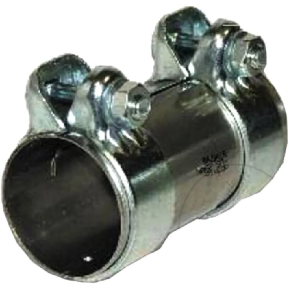 Pipe Connector Double Clamp 42/125 mm for Motorcycles_0