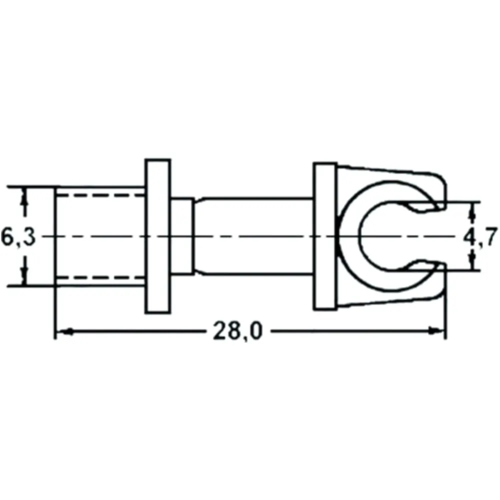 Halter für Bremsleitung 5 mm / 3/16_0