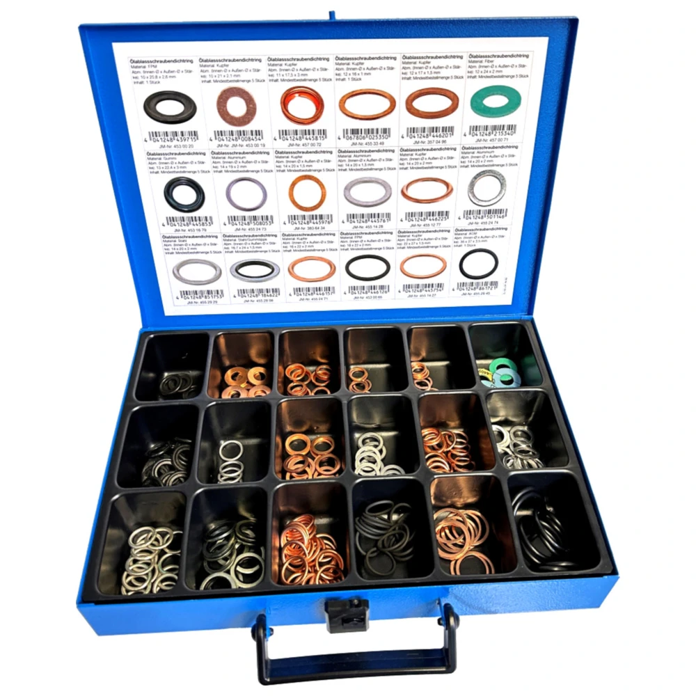 Sealing Ring Assortment for Oil Drain JMP Top 18, 251 Piece_0