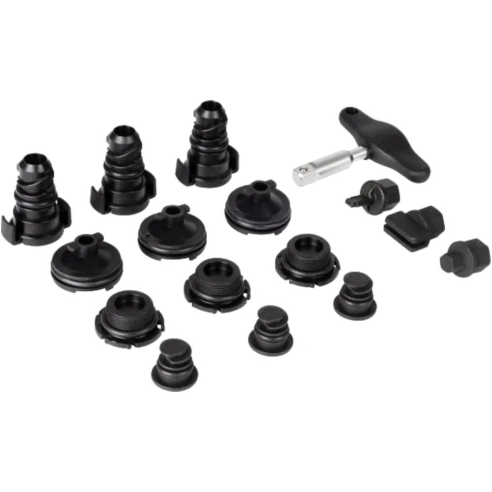 16-Piece Oil Drain Plug Set with Socket Wrenches for: Citroen,