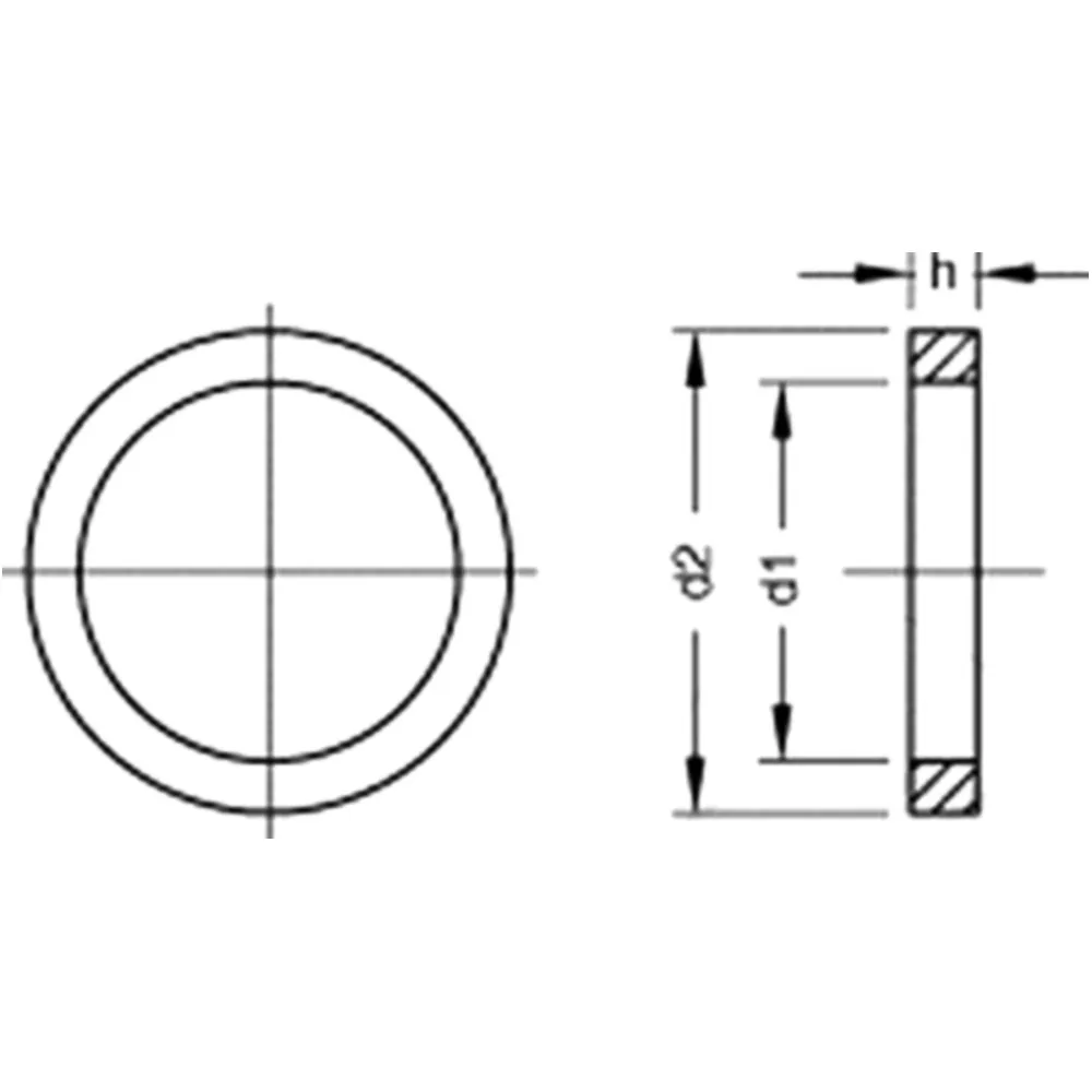 Aluminium sump plug crush washer 16X22 100 pieces for: Beta Evo