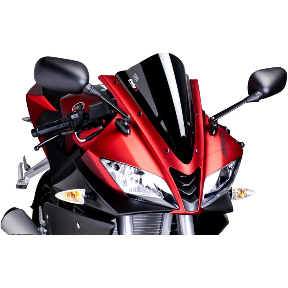Puig Racing Screen - Black for Sport Motorcycles_0