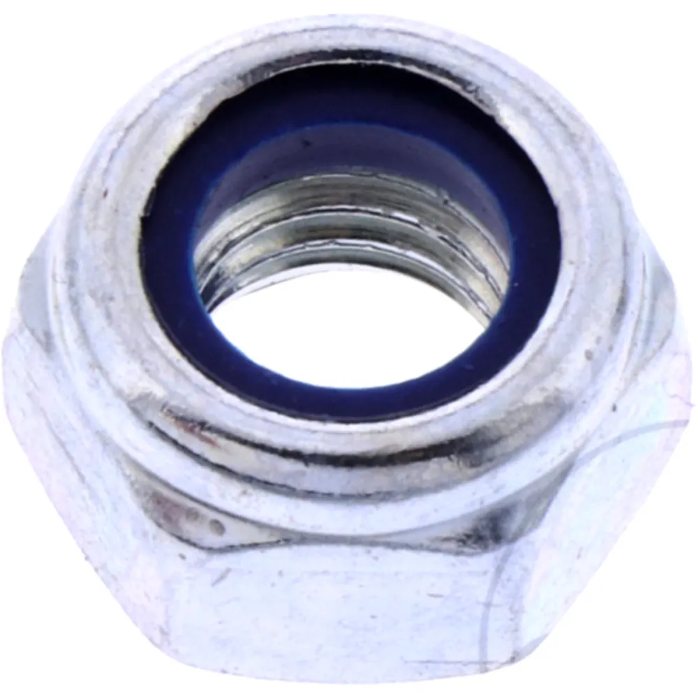 Galvanized Hex Nuts M8, Self-Locking, Pack of 10_0