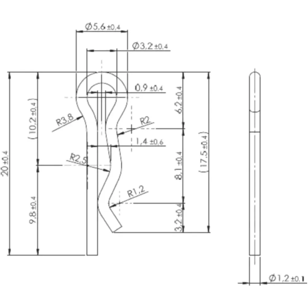 R CLIP/ HAIRPIN COTTER A2 JMP for Ford, Opel_0