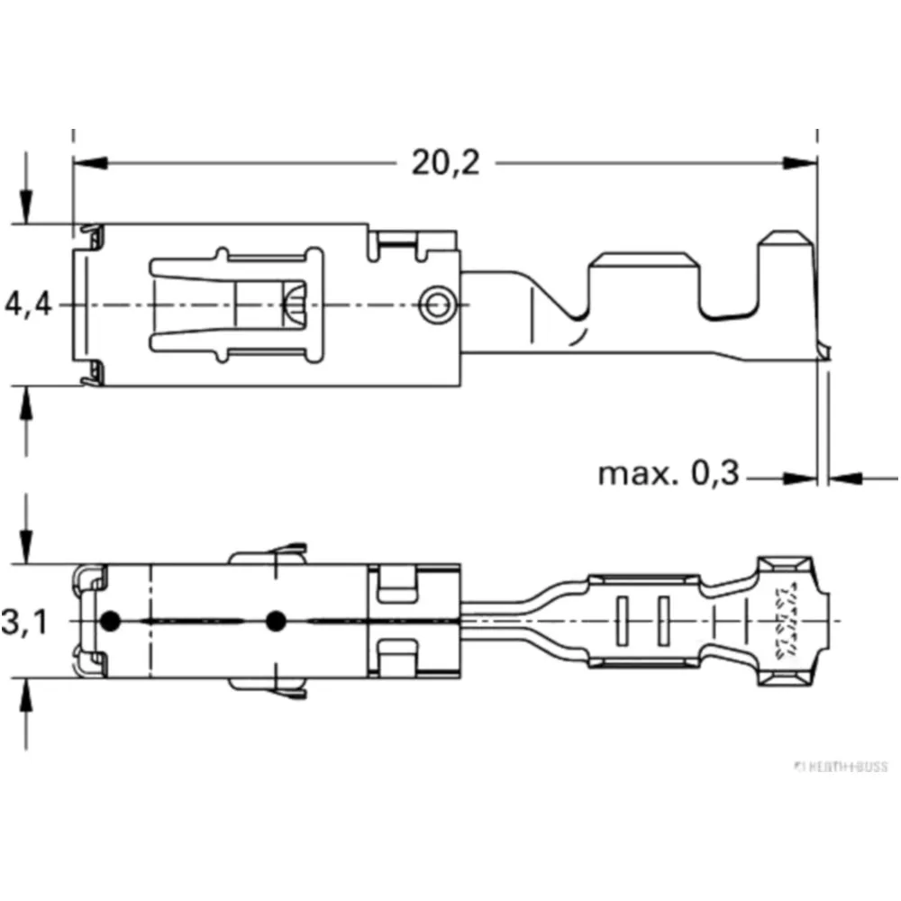Flachsteckhülse 1.0-2.5mm 2.8mm für verschiedene Modelle_0