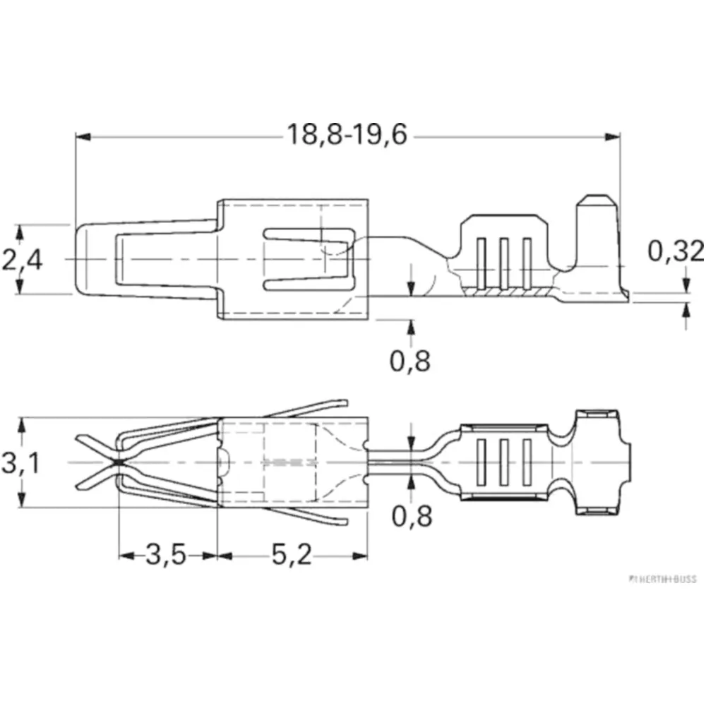 Crimp Connectors for JPT Flat Terminal 1.5-2.5 mm²_0