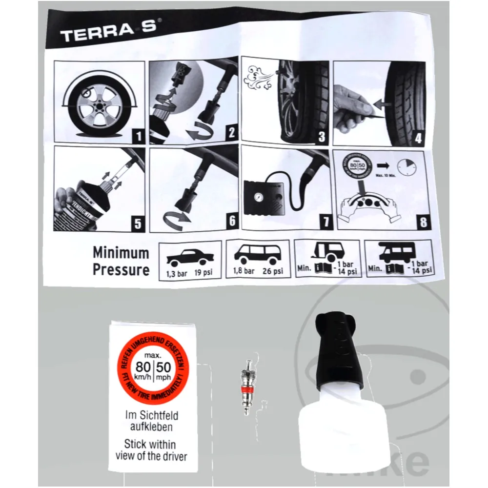 Reifenpannen Kit 700 ml Standard für PKW, SUV und Caravan_1