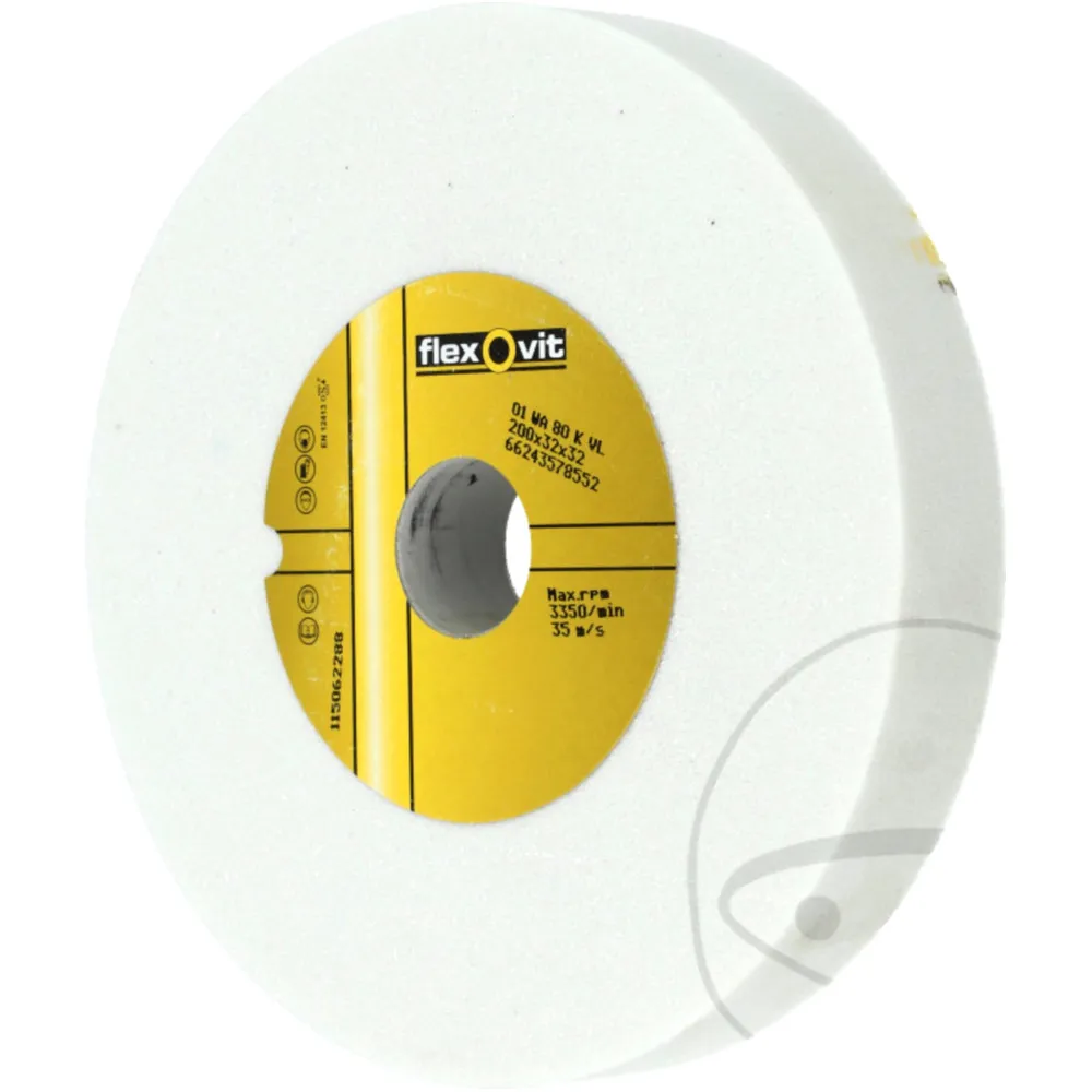 Flexovit Grinding Wheel K80 200X32X32MM for Precision Machining