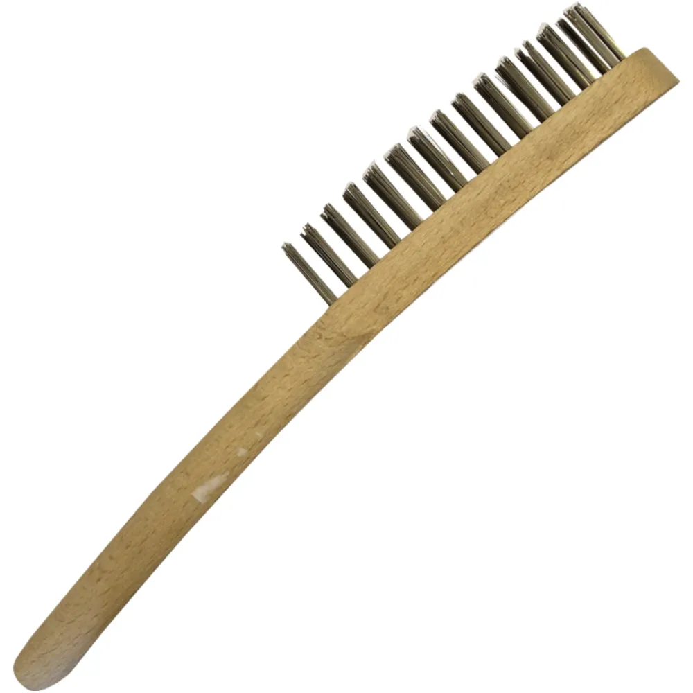 2-Row Wire Brush with Beechwood Handle_0
