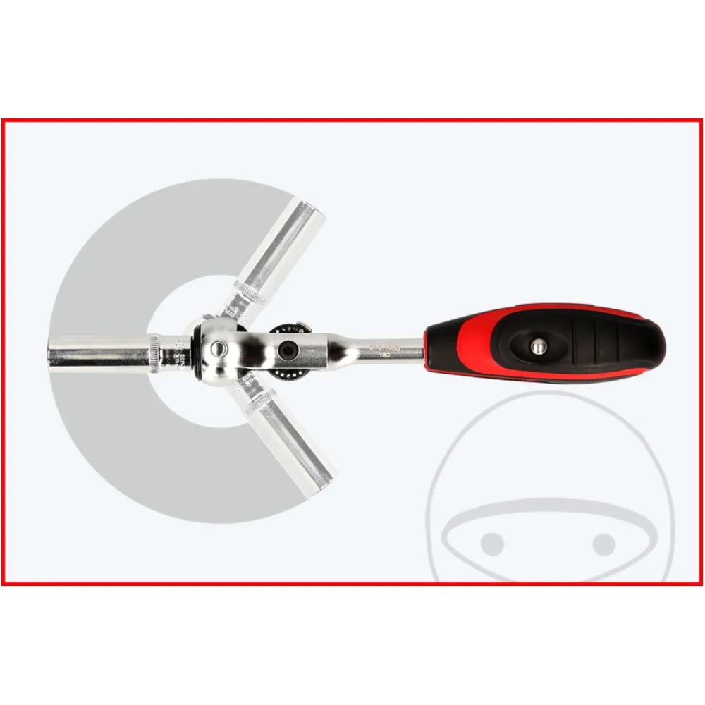 Umschaltknarre 3/8" Mini T-Griff Schwenkkopf_0
