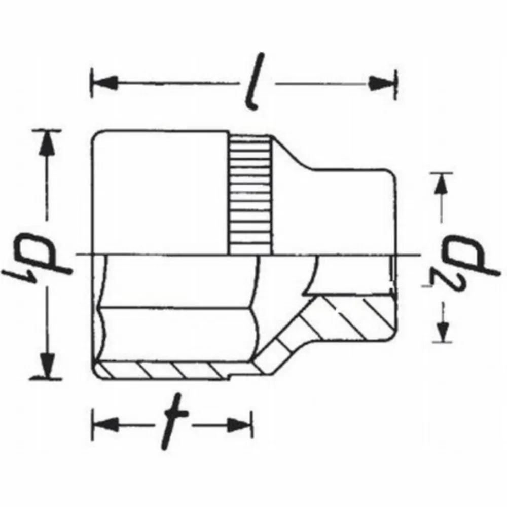 Kraft-Stecknuss 6 Kant 3/4 24 mm_1