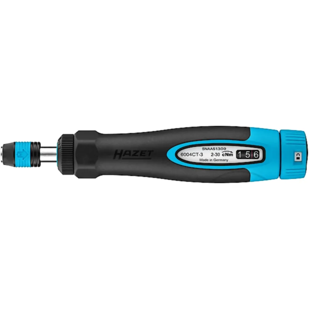 Hazet 1/4 Inch Torque Screwdriver 0.02 – 0.3 Nm ±6%_0