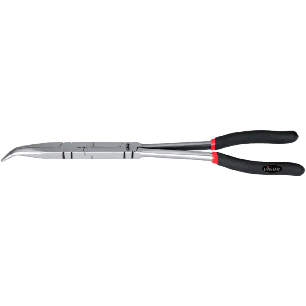 Vigor Flat Nose Pliers 45° for Tight Spaces_0