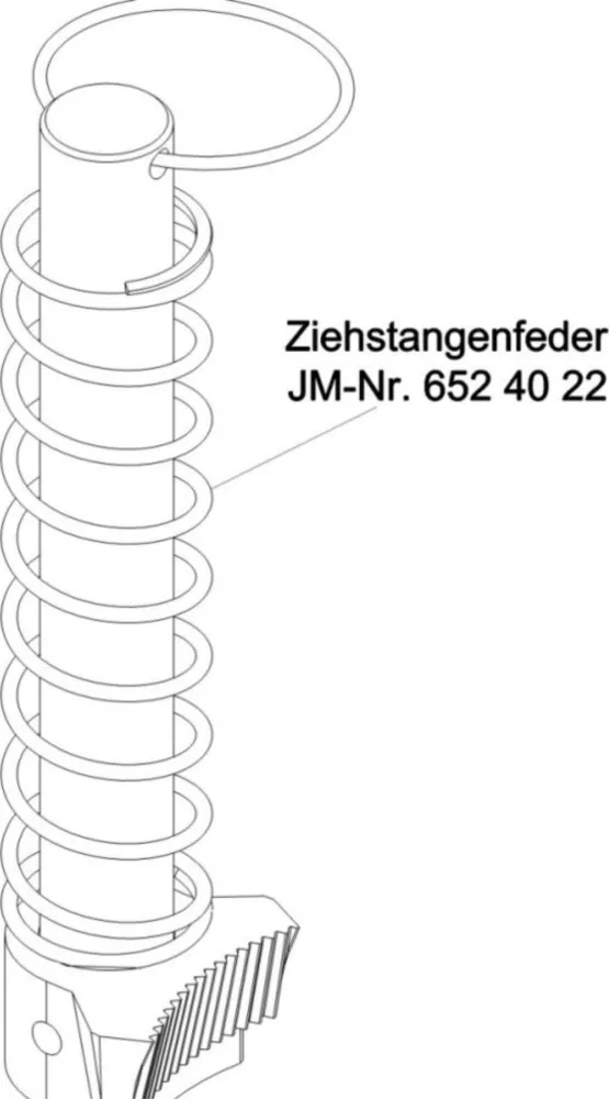 Ziehstangenfeder für JMP Fox 4000 H_0