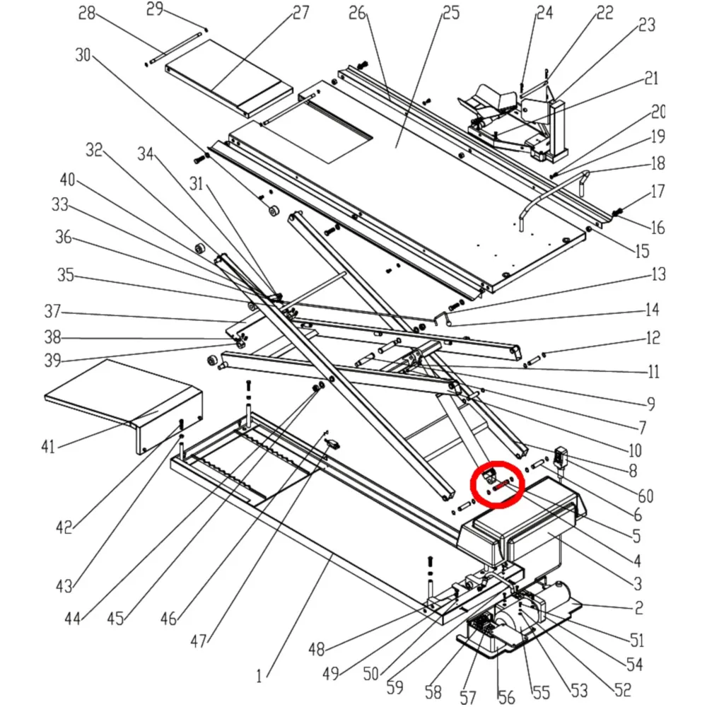 Hebebühne Zylinder Pin für JMP 500 / Lux_0