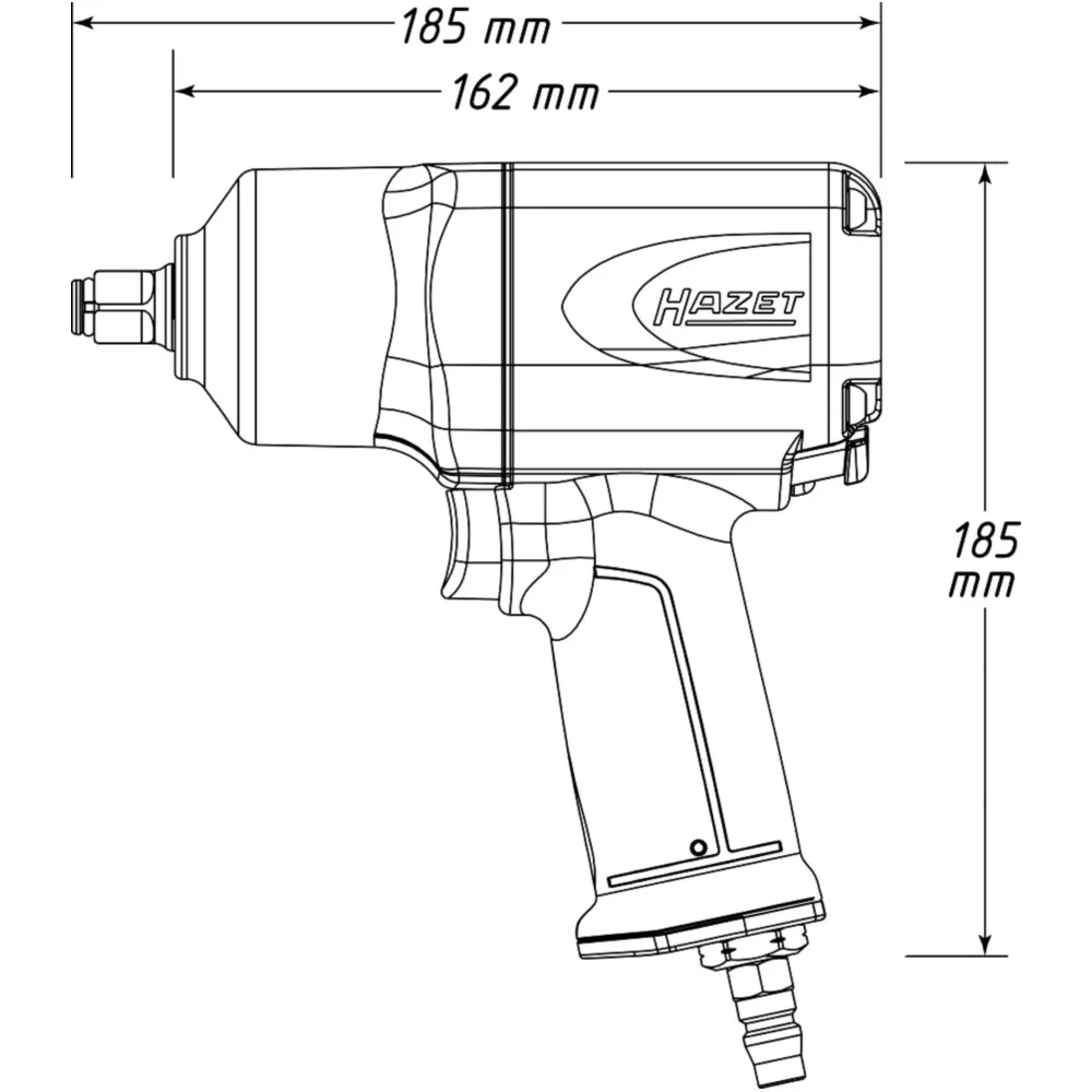 Hazet 1/2 Inch Impact Wrench for accurate maintenance_0