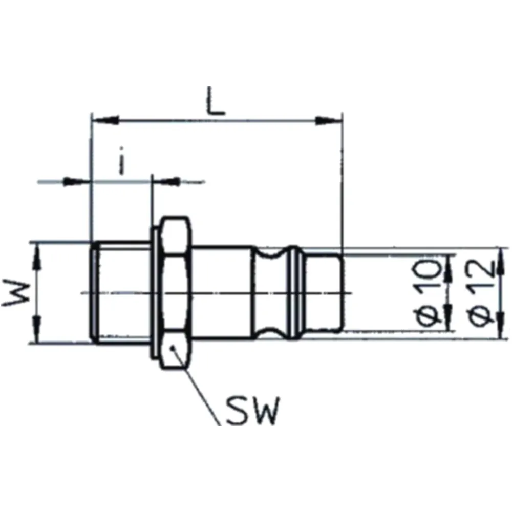 1/4" Male Nipple for Air Pressure Adapters_0