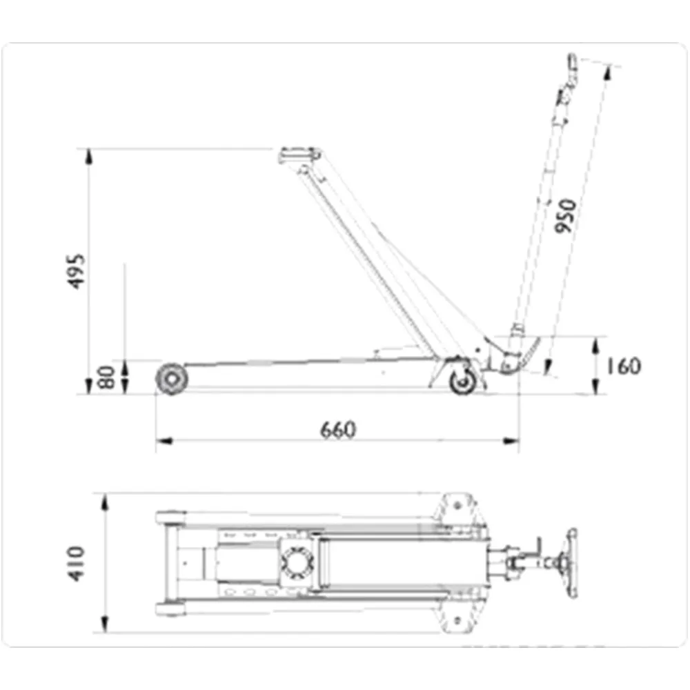Trolley Jack AC DK20Q for lowered vehicles_0