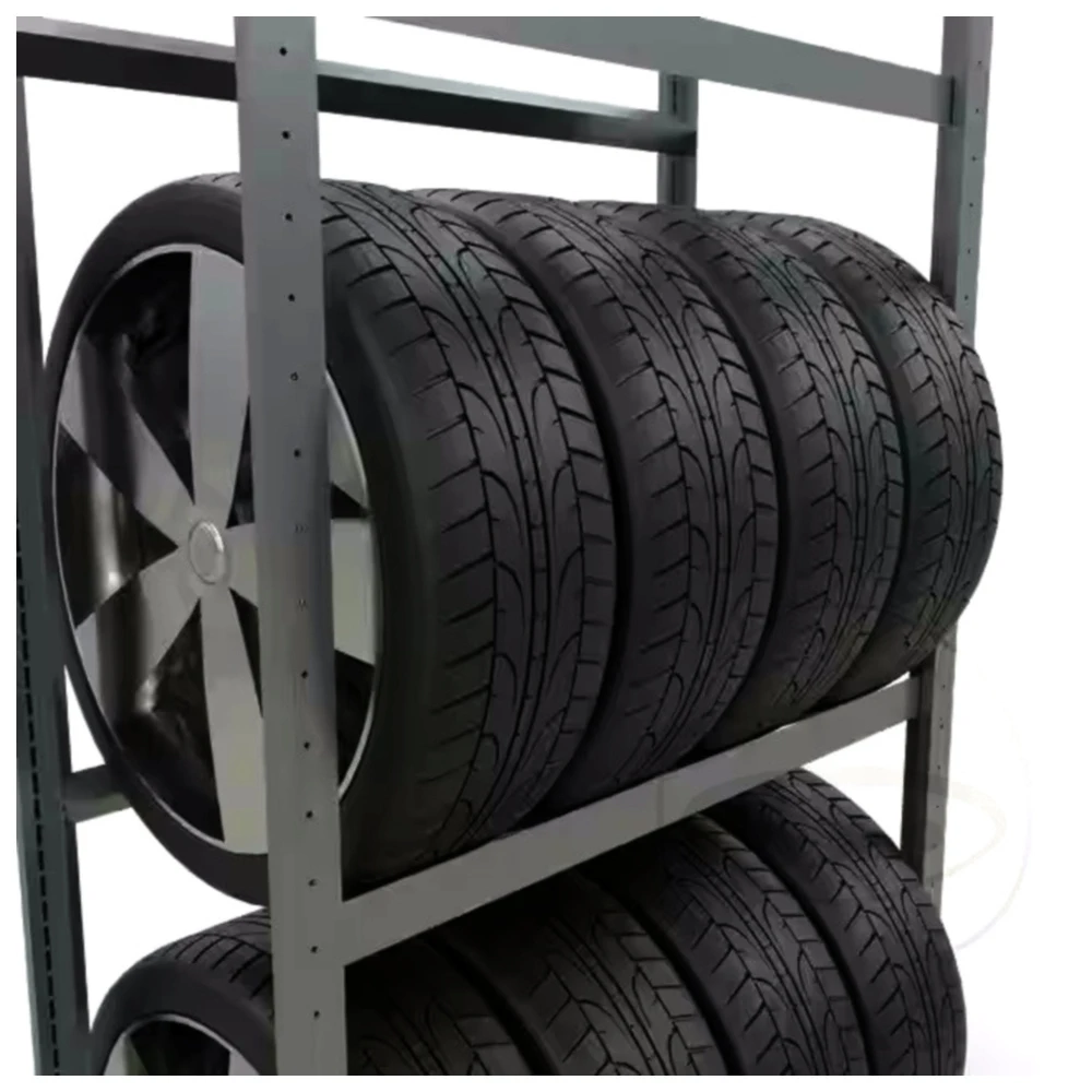 Tyre Rack with 3 Levels, Galvanized_1