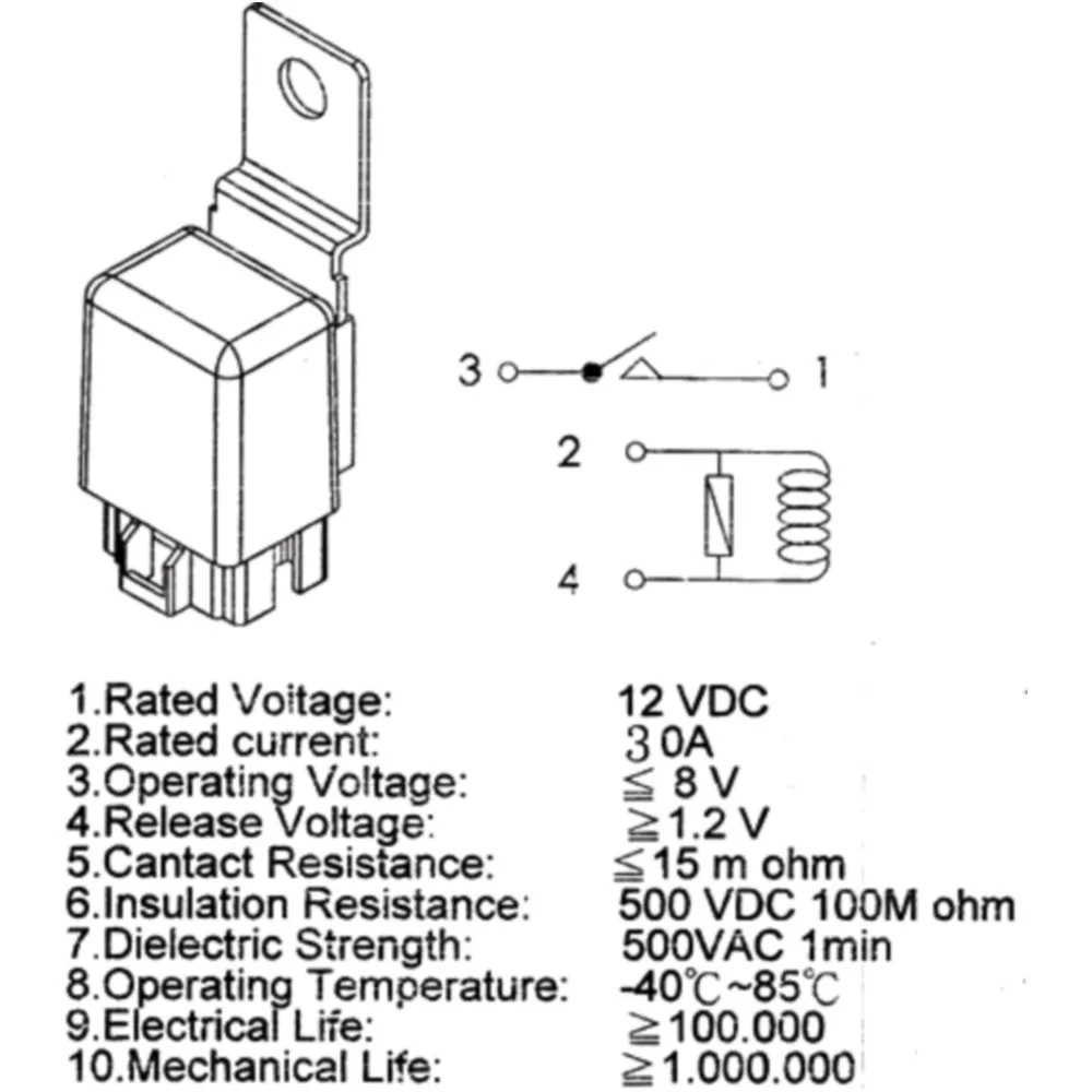 Universal Switching Relay 12V for Motorbikes_0