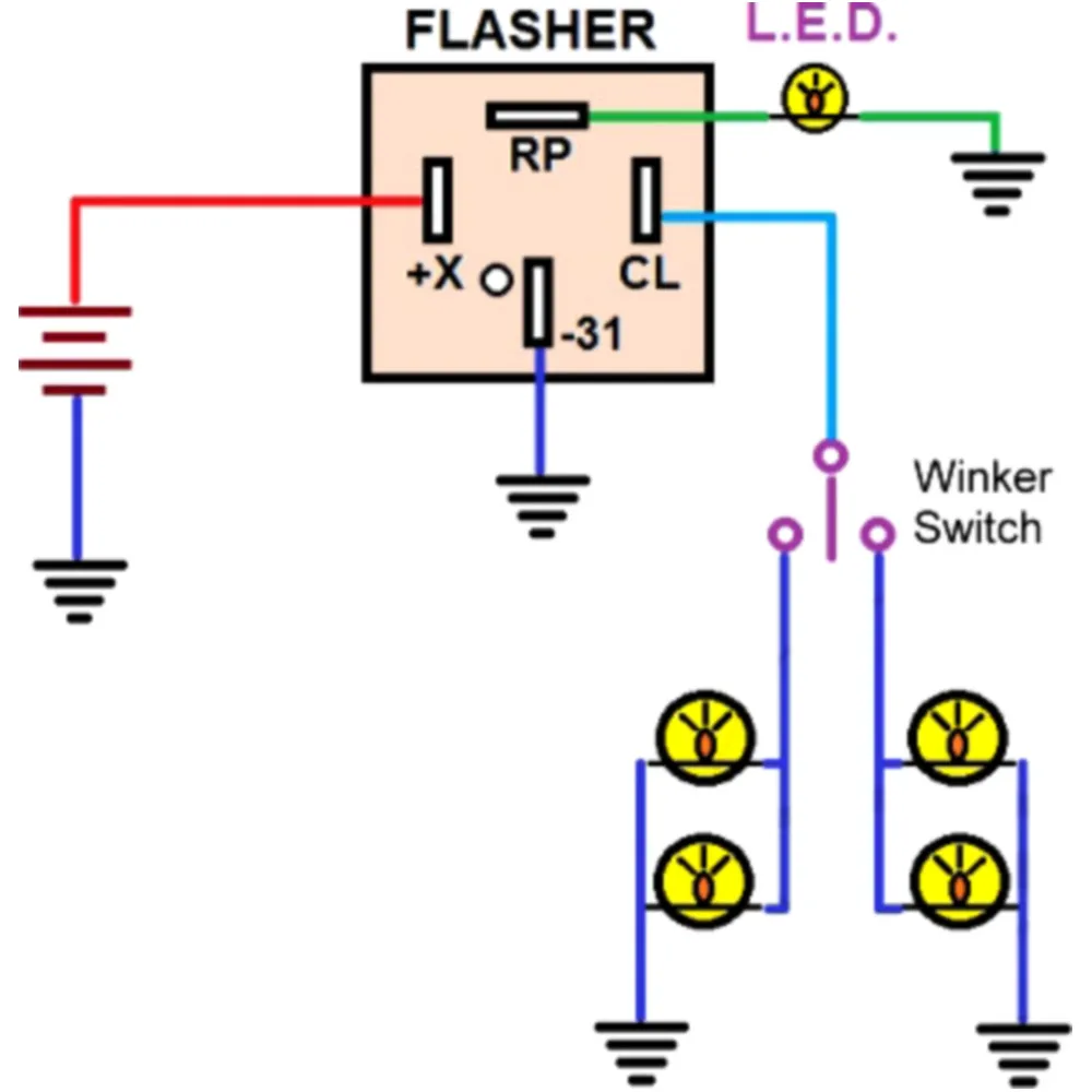 Electronic Indicator Relay 12V 4PIN_0