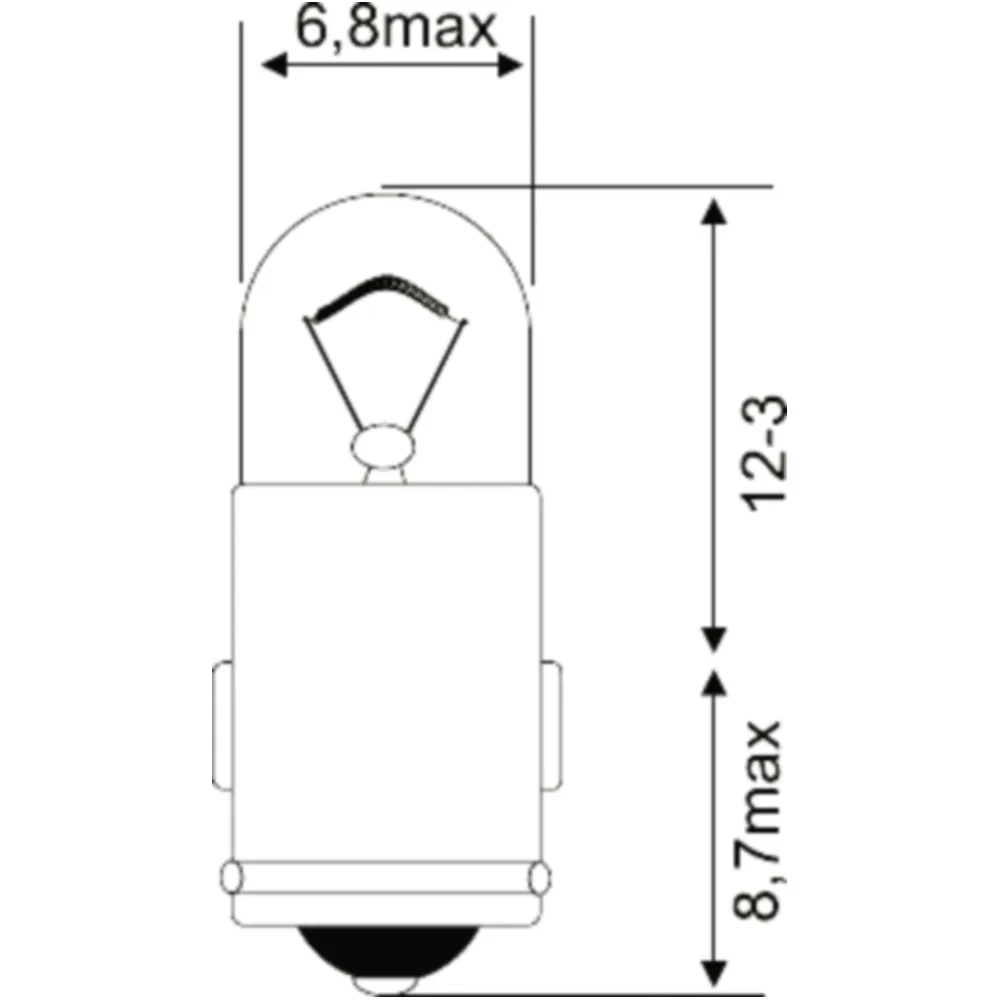 Lampe 6V1.2W BA7S JMP_0