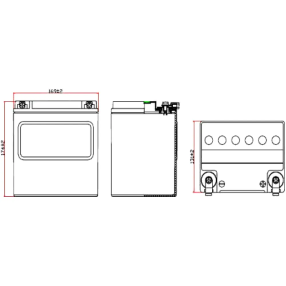 JMT Motorcycle Battery VTB-2 V-Twin Replacement Battery_0
