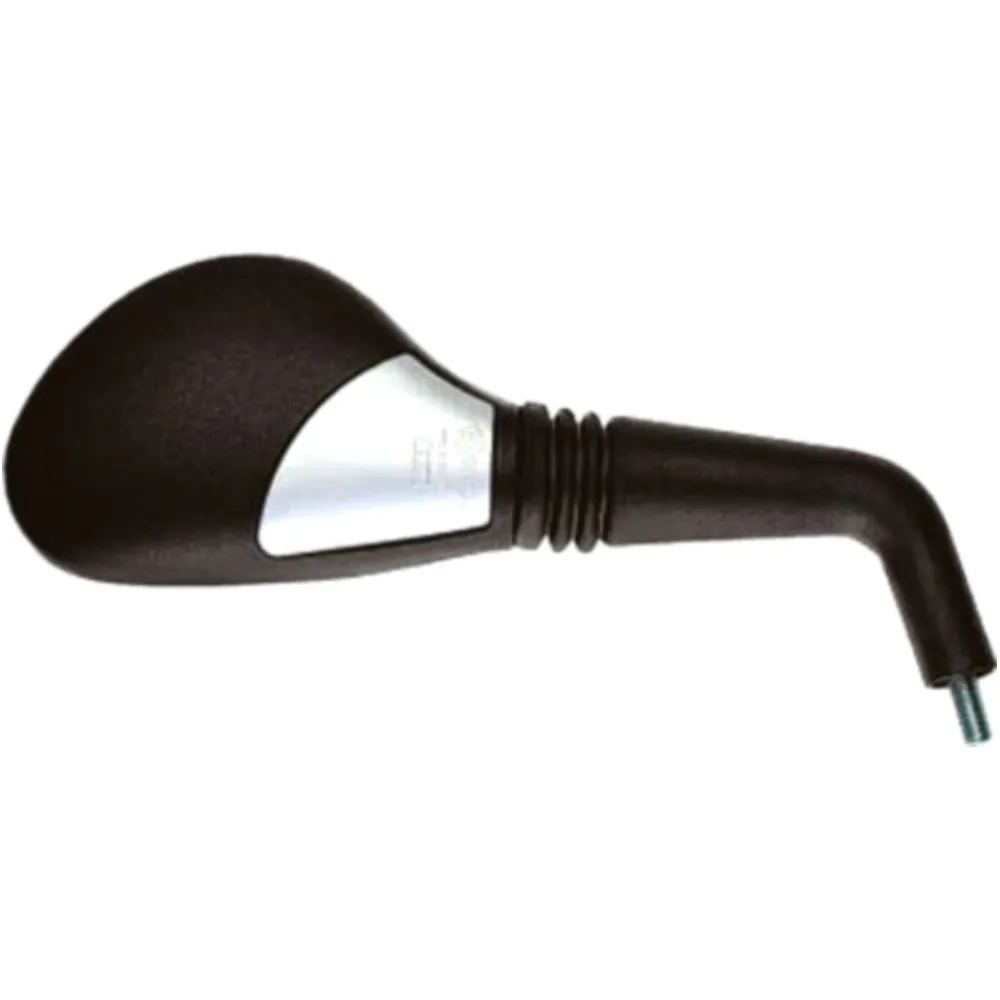 Mirror oval black/silver right for: MBK YQ, Yamaha YQ_0