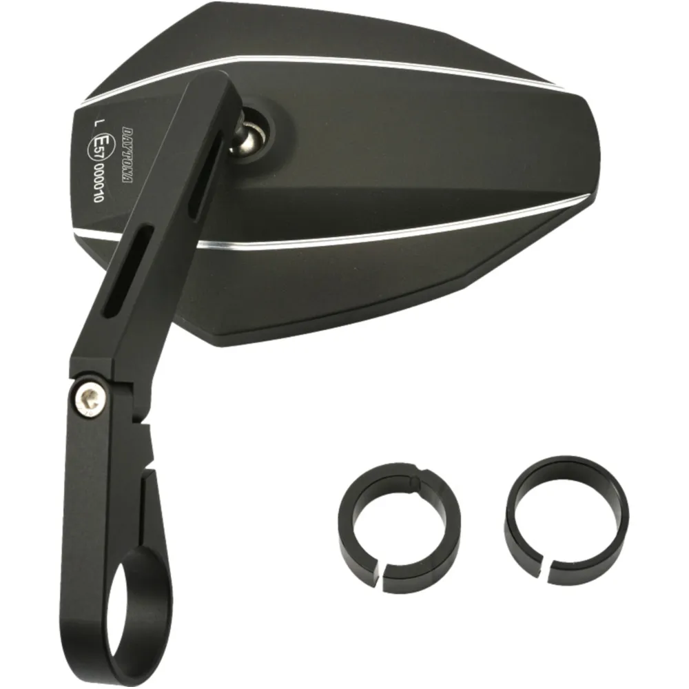 Long Black Bar End Mirrors Daytona_0