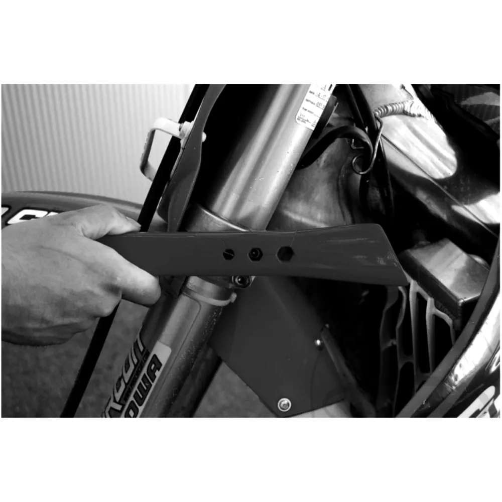 Schlammspachtel schwarz passend für: Honda CRF, CR, XR, Kawasak