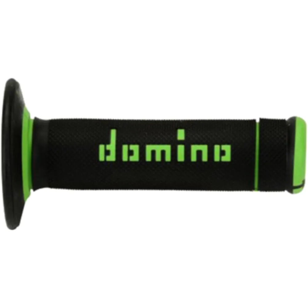Domino Offroad Griffgummi 22/26 mm schwarz/grün geschlossenen_0