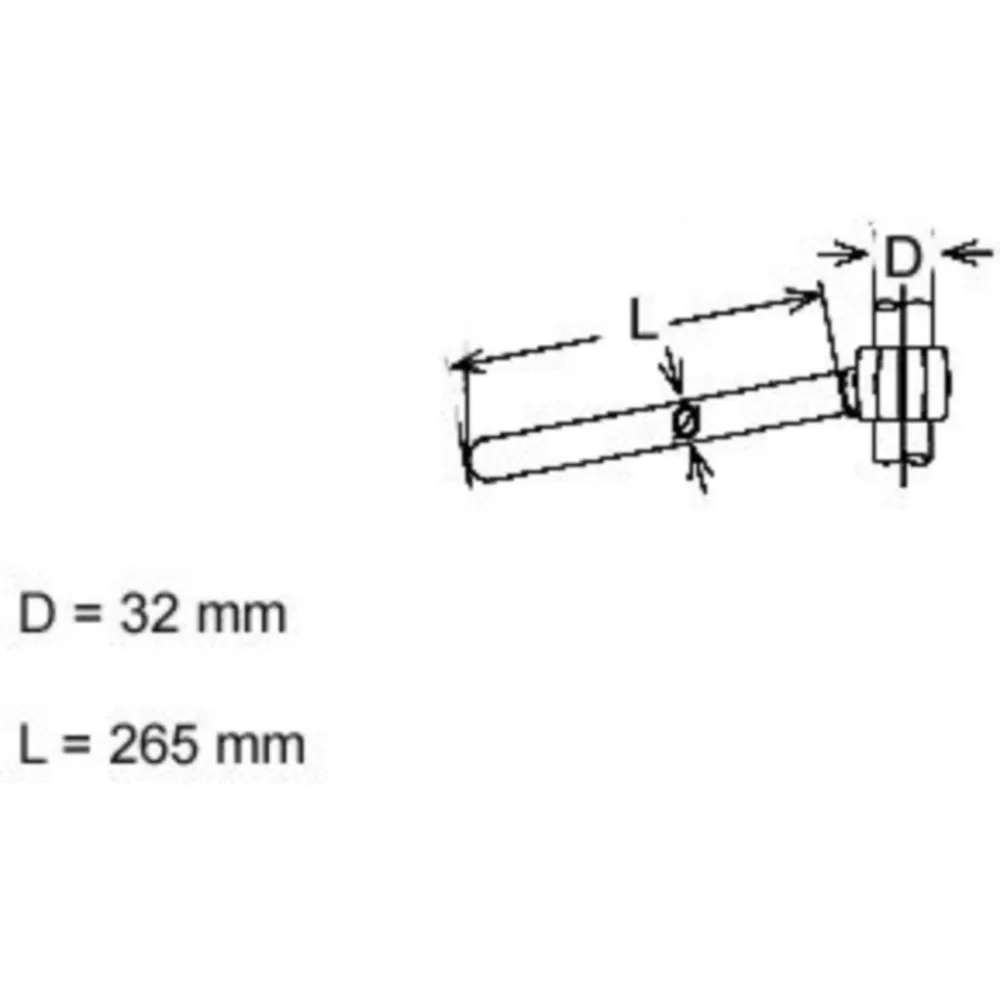 Handlebar chromeed steel 7992_2