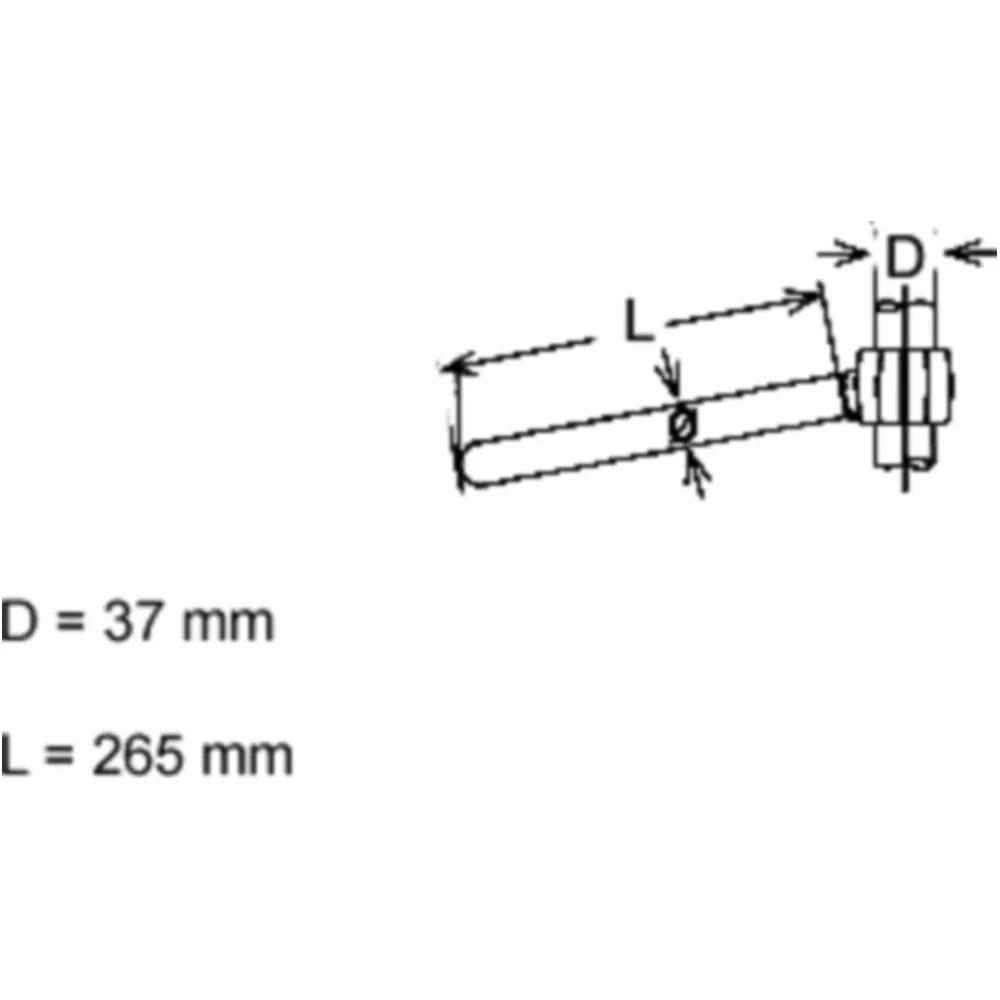 Lenkerstummel für Motorräder 22 mm verchromt 7300005_0