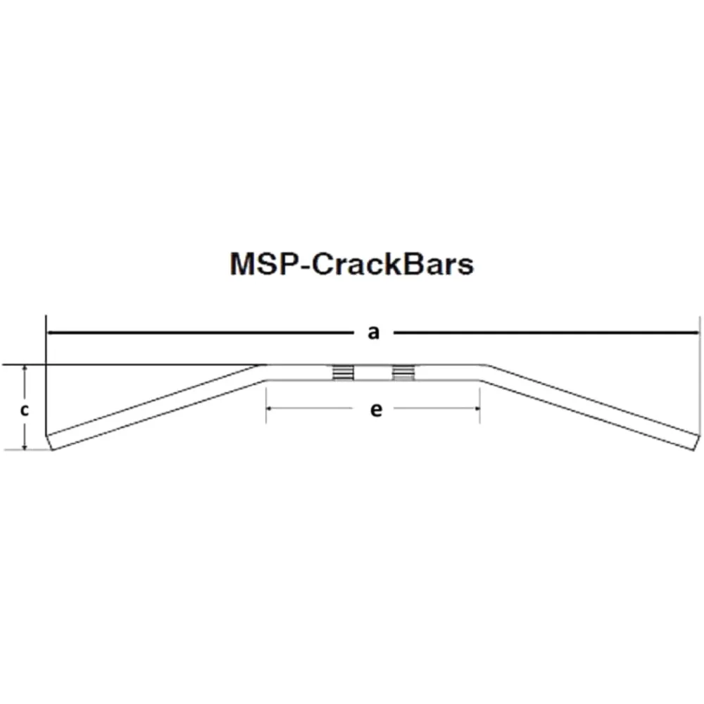 Lenker Stahl chrom KK 1 Zoll Fehling MSP CRACKBAR passend für: