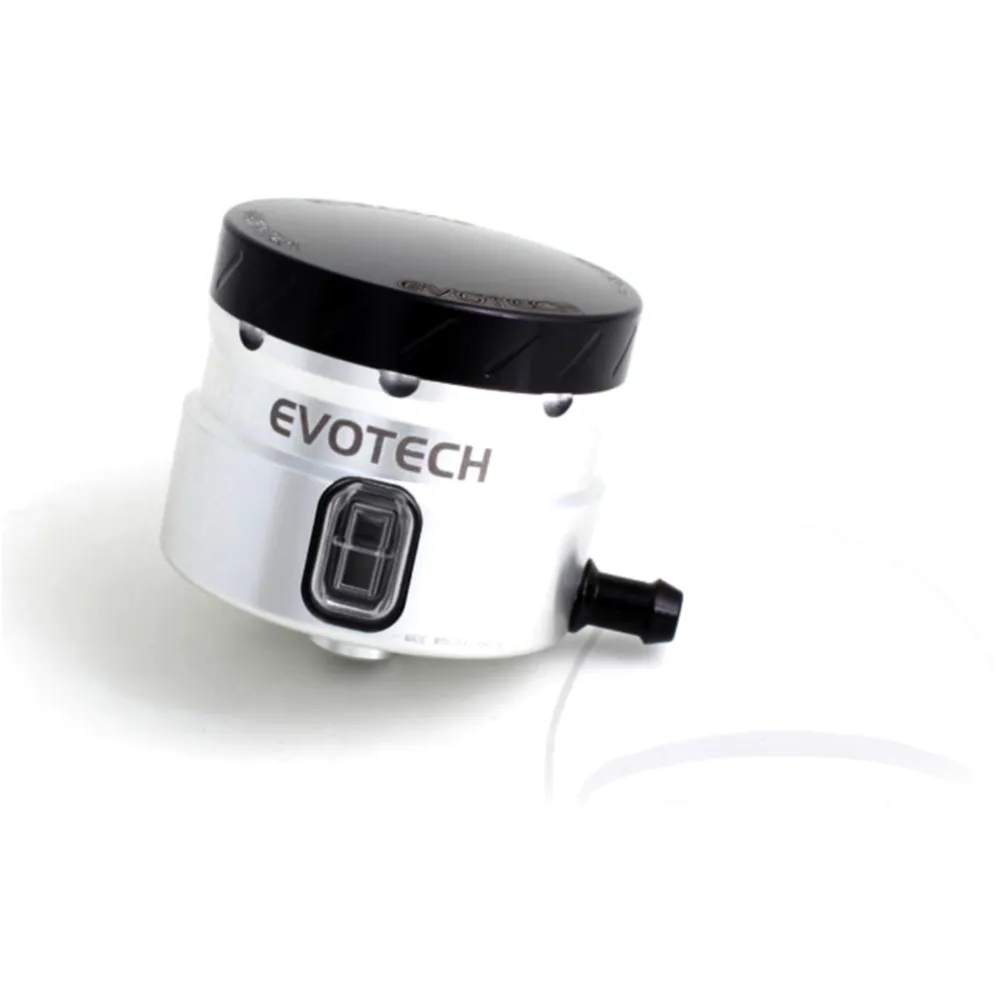 Bremsflüssigkeitsbehälter Evotech silber/schwarz für Motorräder