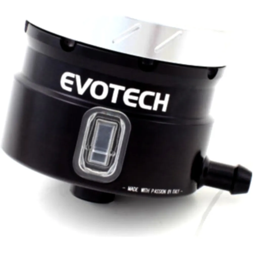 Bremsflüssigkeitsbehälter Evotech schwarz/silber für Motorräder
