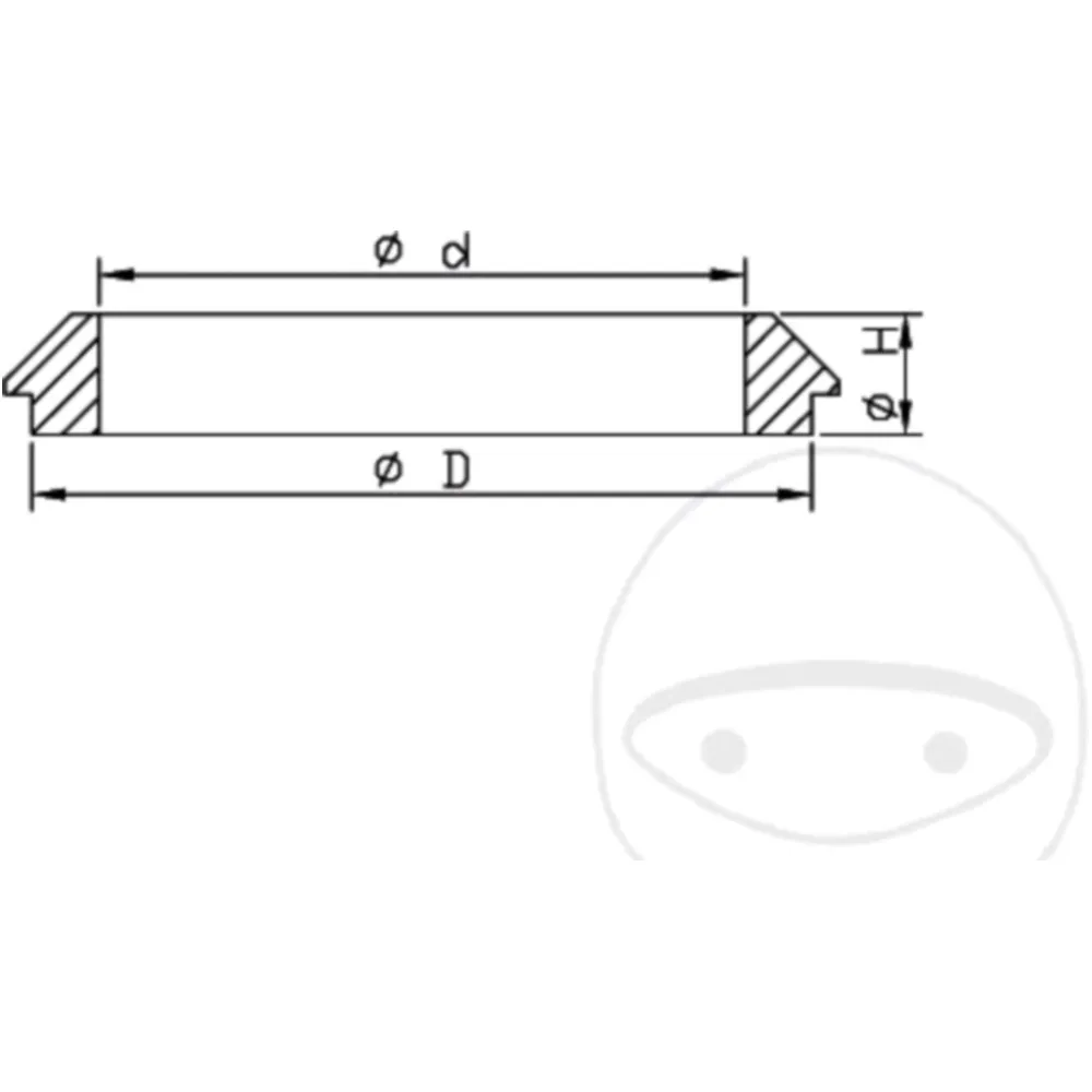 Dust seal SET front forks 46 x 59 x 11. 5 original KAYABA (KYB)