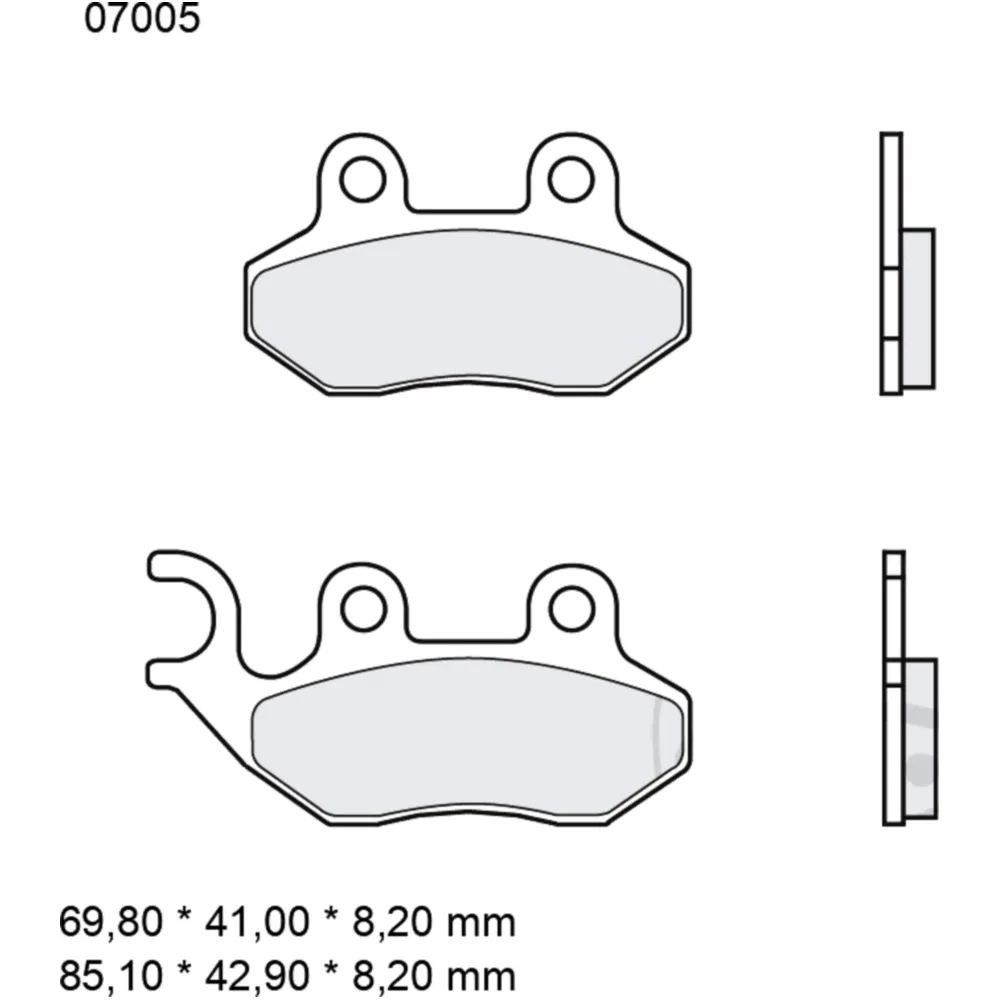 Bremsklotz CC Scooter Brembo Alternative: 7321912 passend für: