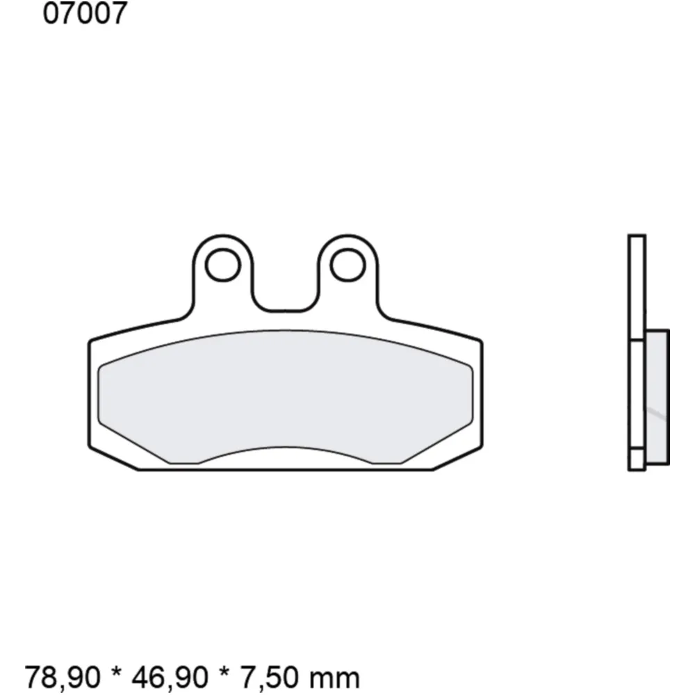 Bremsklotz CC Scooter Brembo Alternative: 7370950 passend für: