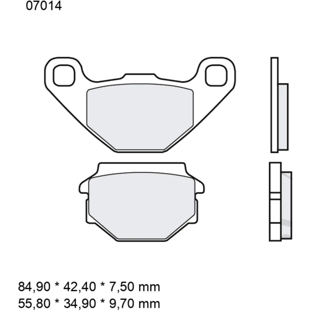 Brake pads carbon ceramic scooter cc BREMBO alternative: 737539