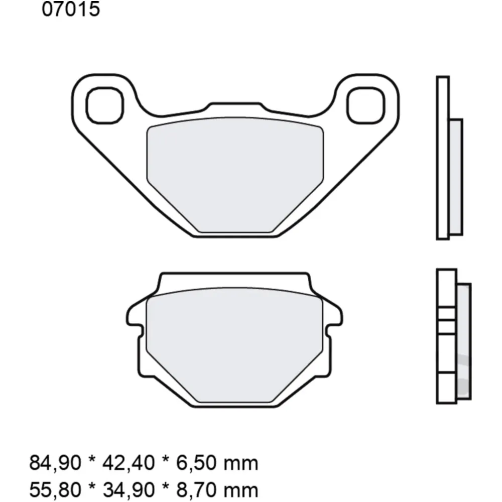 Bremsklotz CC Scooter Brembo Alternative: 7320443 passend für: