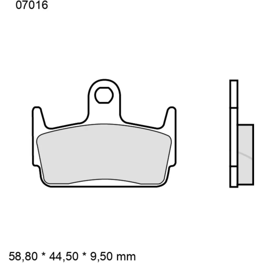 Bremsklotz CC Scooter Brembo Alternative: 7321870 passend für: