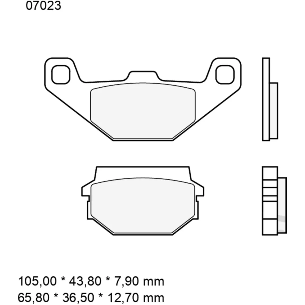 Bremsklotz CC Scooter Brembo Alternative: 7321623 passend für: