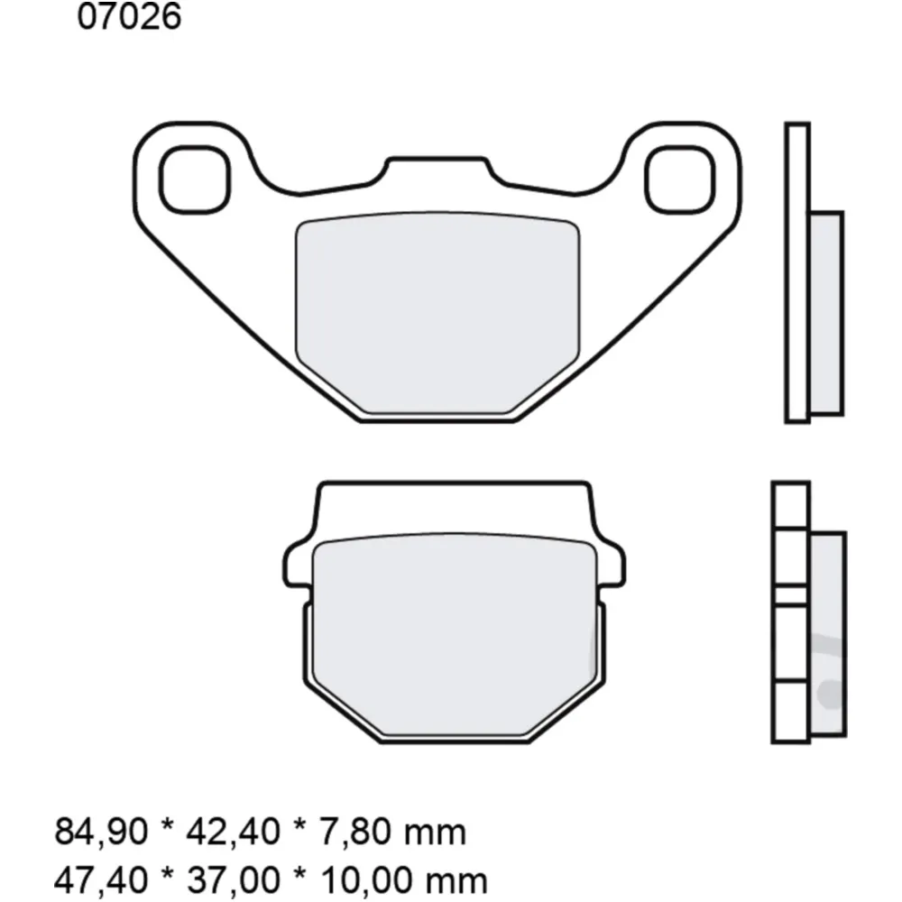 Brake pads carbon ceramic scooter cc BREMBO alternative: 732685